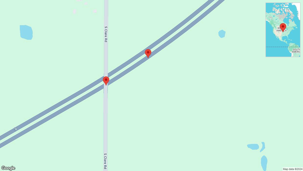 A detailed map that shows the affected road due to 'Broken down vehicle on eastbound I-35 in Gardner' on October 16th at 3:28 p.m.