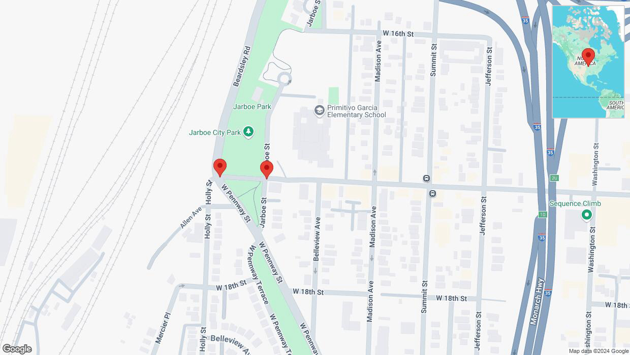 A detailed map that shows the affected road due to 'Kansas City: West 17 Street temporarily closed' on October 20th at 3:39 p.m.