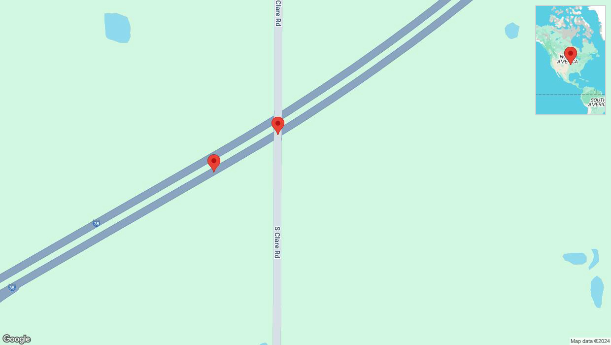 A detailed map that shows the affected road due to 'Broken down vehicle on eastbound I-35 in Gardner' on October 20th at 4:09 p.m.