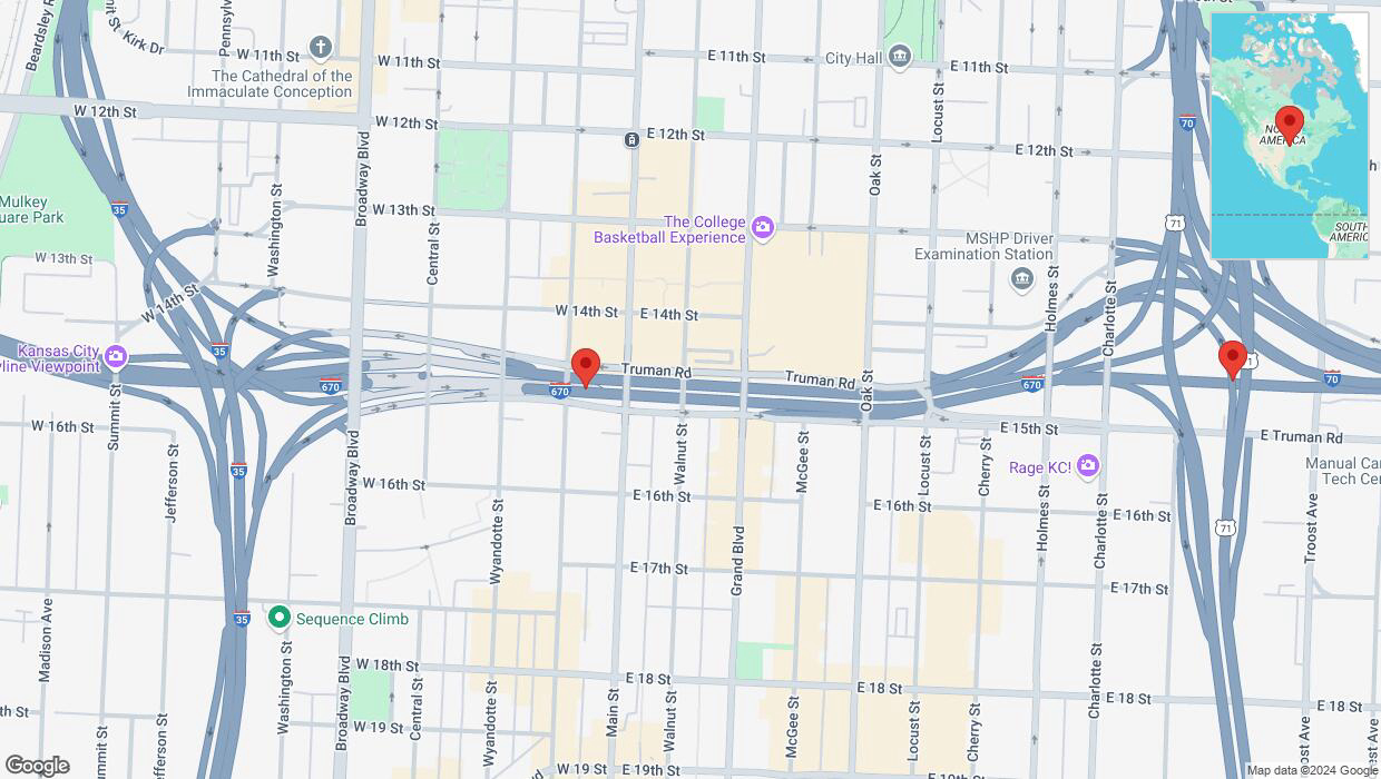 A detailed map that shows the affected road due to 'Reports of a crash on eastbound I-670' on October 26th at 3:39 p.m.