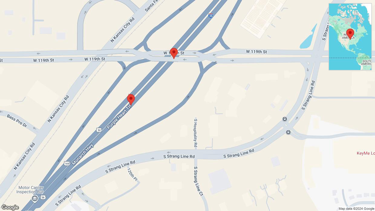 A detailed map that shows the affected road due to 'Crash report: I-35' on October 31st at 1:41 p.m.