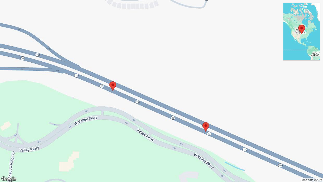A detailed map that shows the affected road due to 'Broken down vehicle on eastbound K-10 in Lenexa' on October 31st at 3:26 p.m.