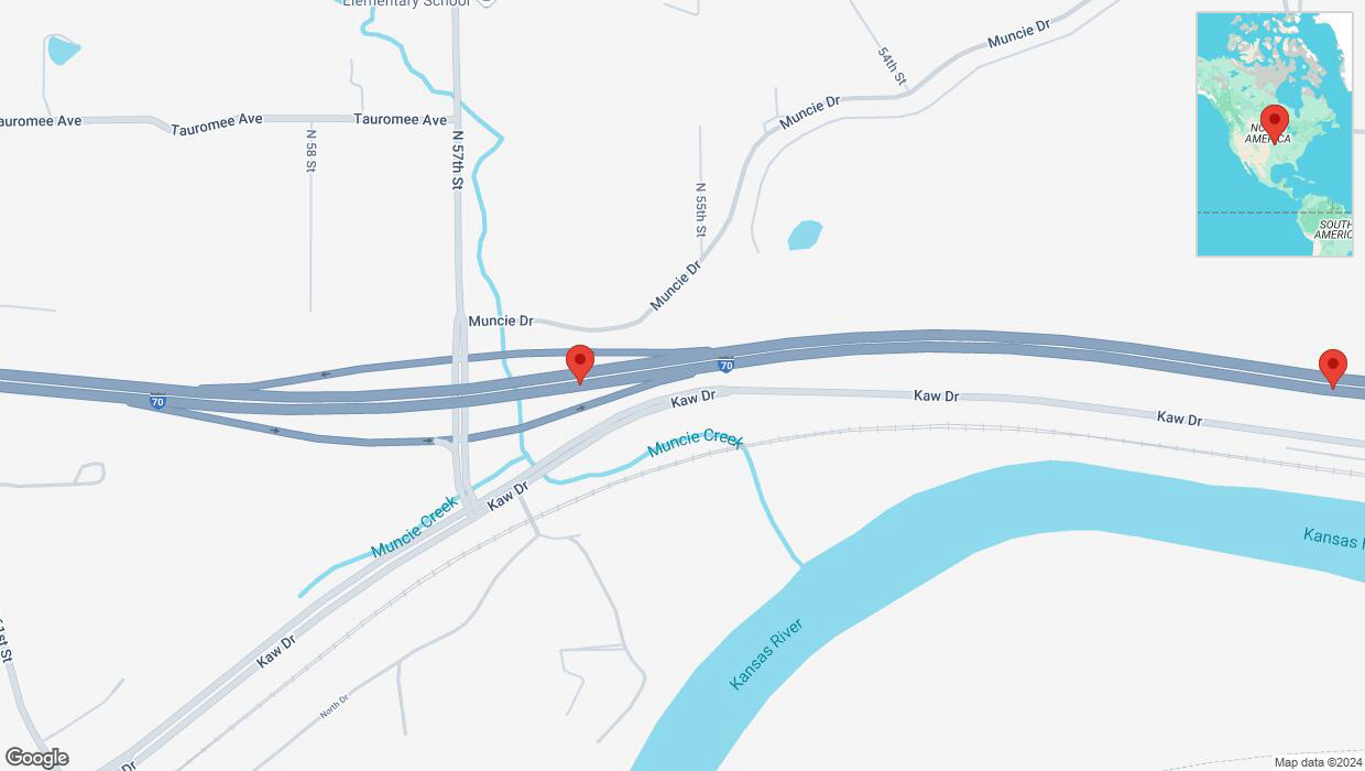 A detailed map that shows the affected road due to 'Crash report: I-70' on November 2nd at 5:42 p.m.