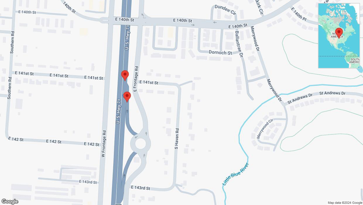 A detailed map that shows the affected road due to 'Crash update: East 141 Street' on November 6th at 4:23 p.m.