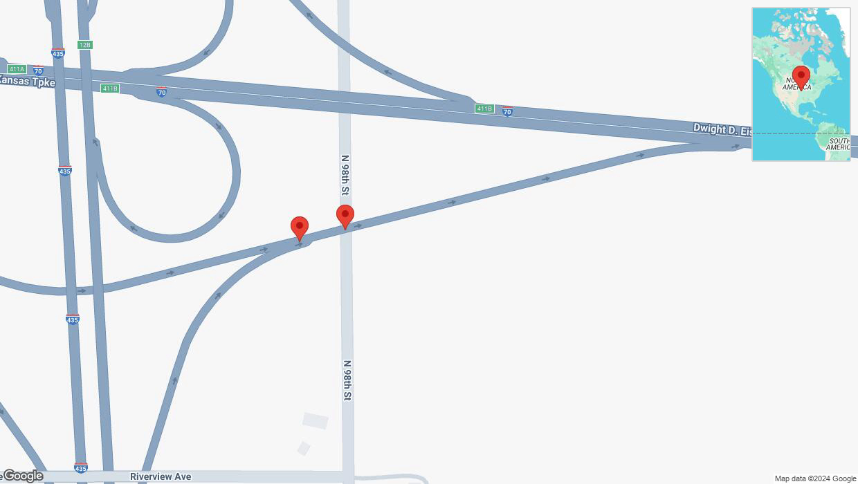 A detailed map that shows the affected road due to 'Crash update: North 98th Street' on November 6th at 6:59 p.m.