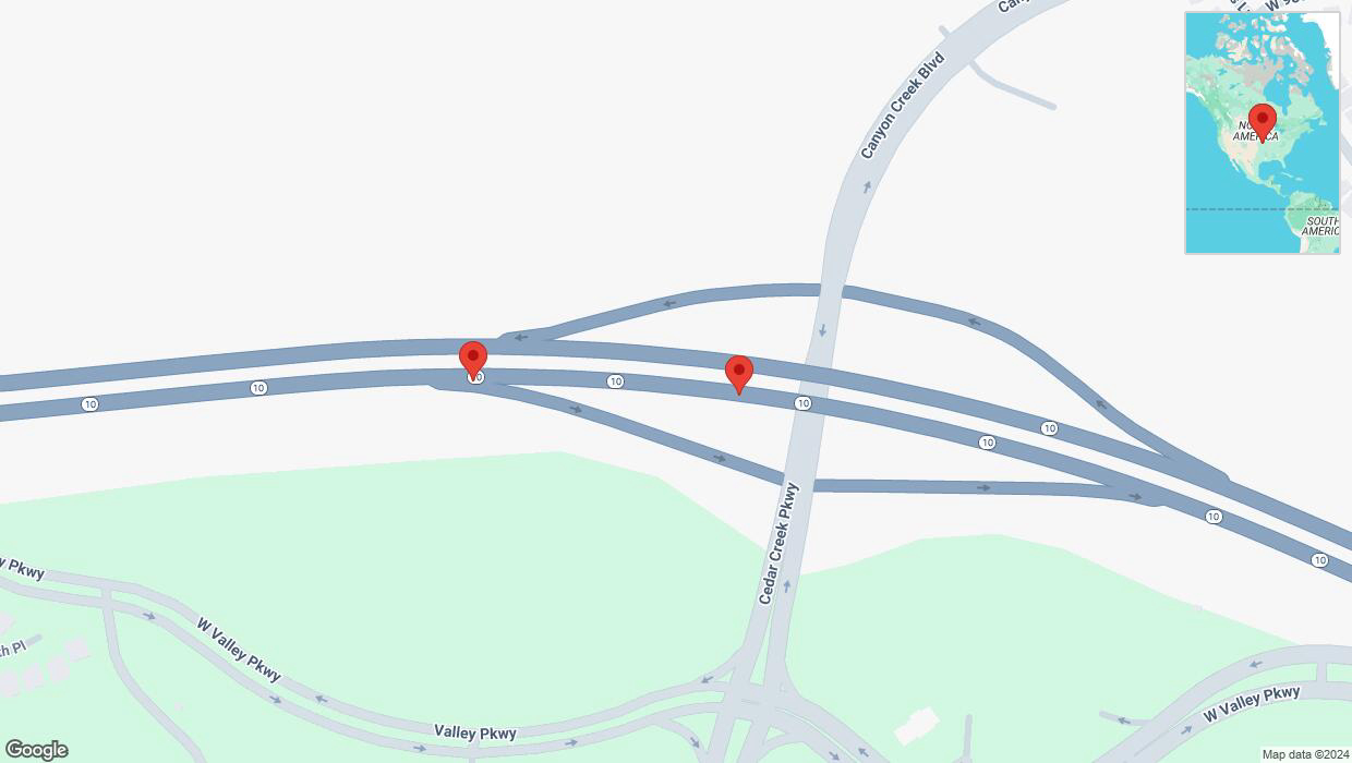 A detailed map that shows the affected road due to 'Broken down vehicle on eastbound K-10 in Lenexa' on November 11th at 1:52 p.m.
