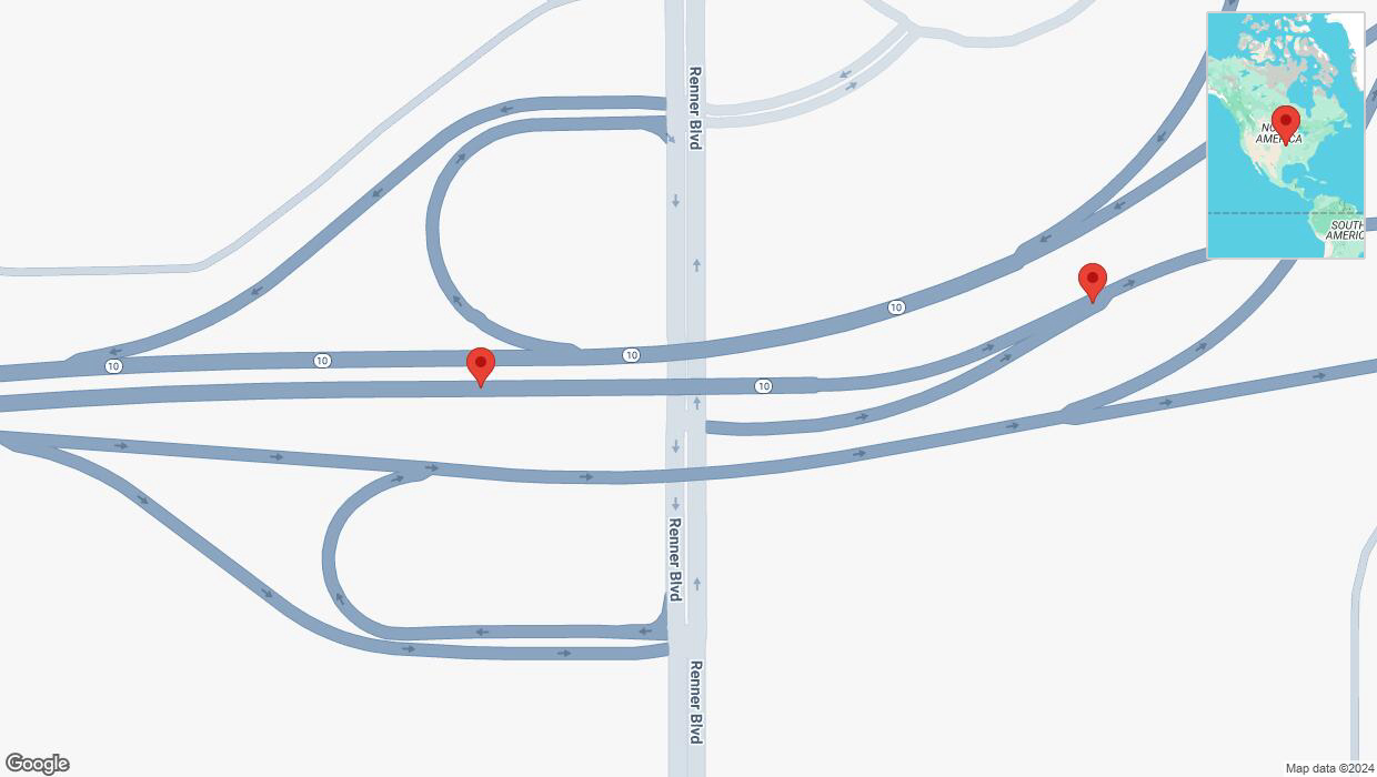 A detailed map that shows the affected road due to 'Heavy rain prompts traffic warning on eastbound K-10 in Lenexa' on November 18th at 3:57 p.m.