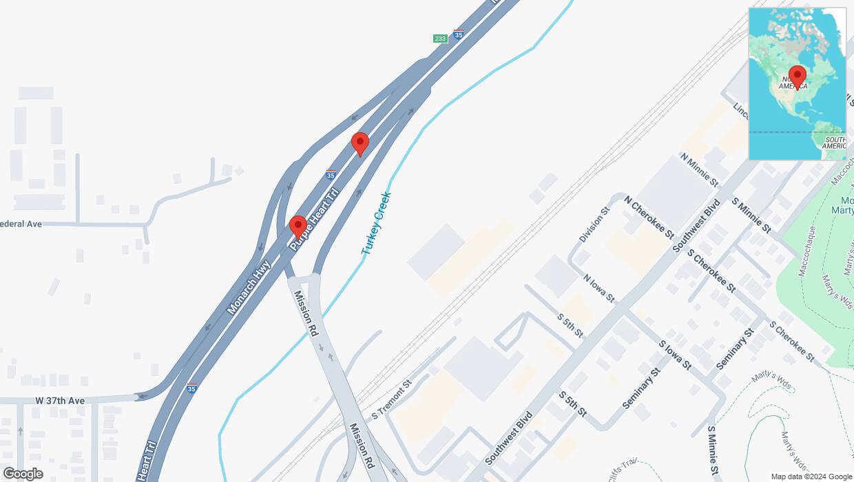 A detailed map that shows the affected road due to 'Crash update: I-35' on November 21st at 5:04 p.m.