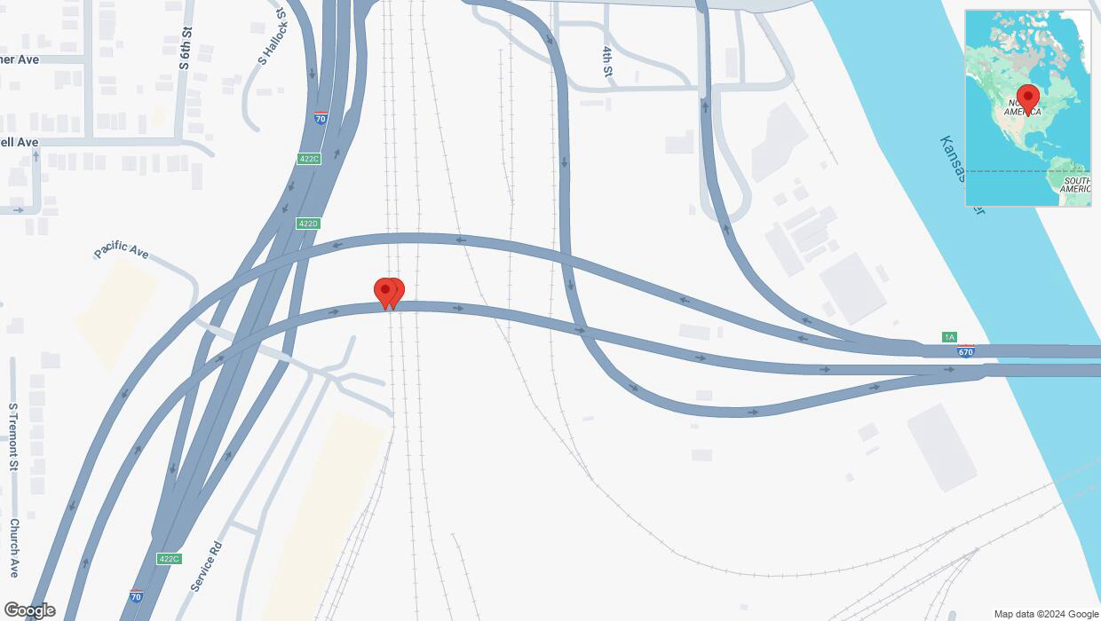 A detailed map that shows the affected road due to 'Reports of a crash on eastbound I-670' on November 24th at 2:20 p.m.