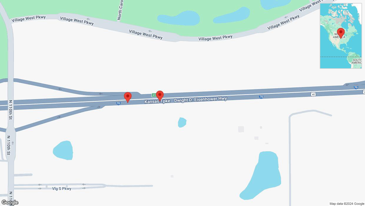 A detailed map that shows the affected road due to 'Broken down vehicle on eastbound I-70 in Edwardsville' on December 4th at 8:45 p.m.