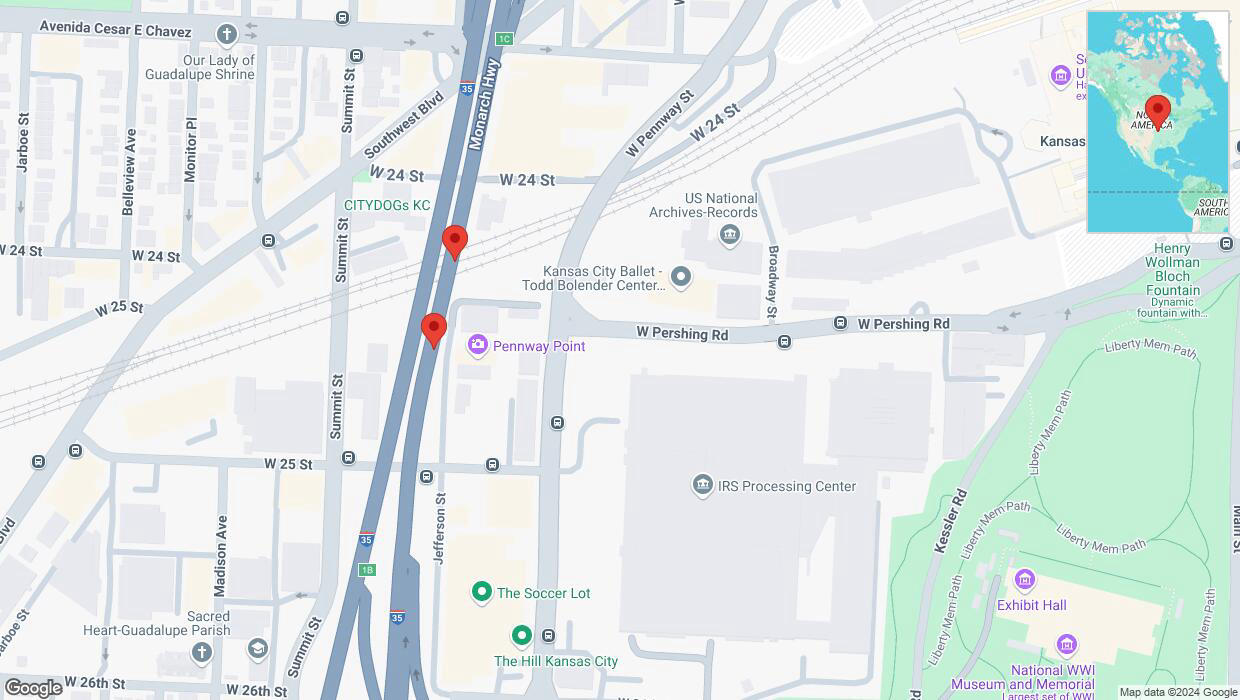 A detailed map that shows the affected road due to 'Reports of a crash on northbound I-35' on December 6th at 3:44 p.m.