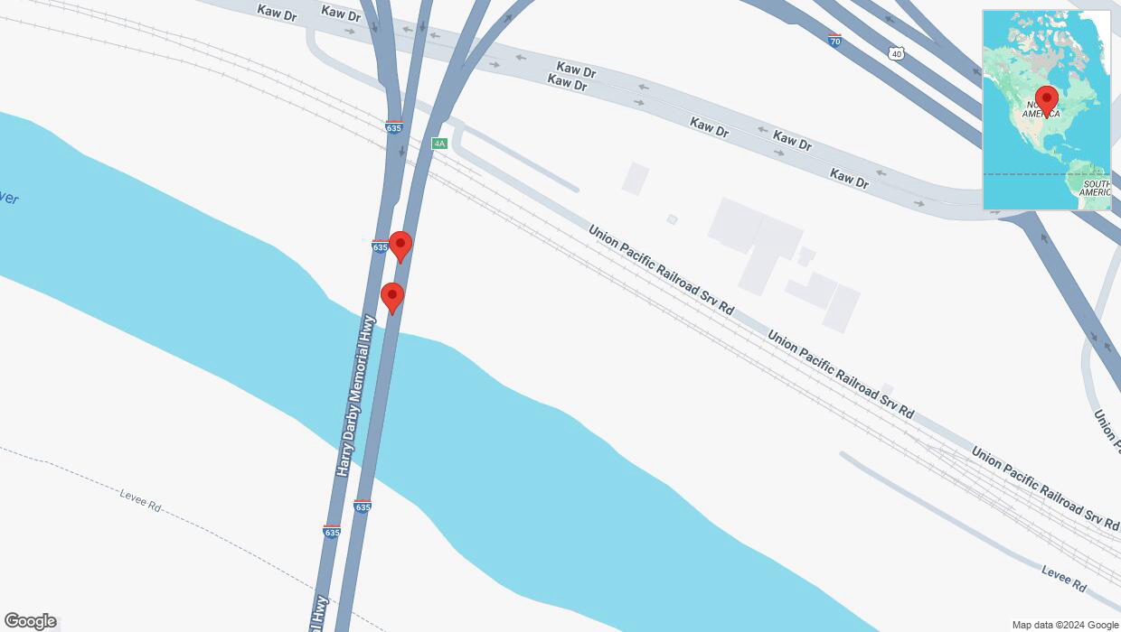 A detailed map that shows the affected road due to 'A crash has been reported on northbound I-635' on December 8th at 5:04 p.m.