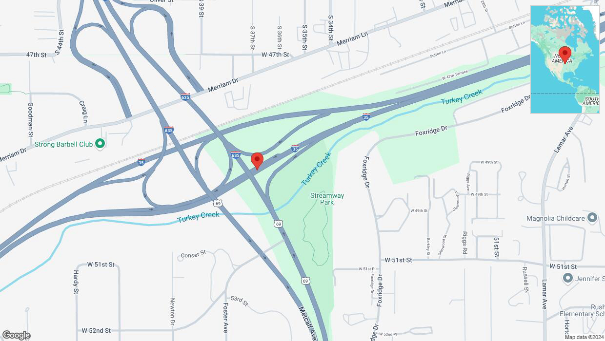 A detailed map that shows the affected road due to 'A crash has been reported on northbound I-35' on December 11th at 7:08 p.m.