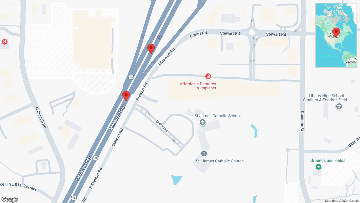 A detailed map that shows the affected road due to 'A crash has been reported on northbound I-35' on December 14th at 5:20 p.m.