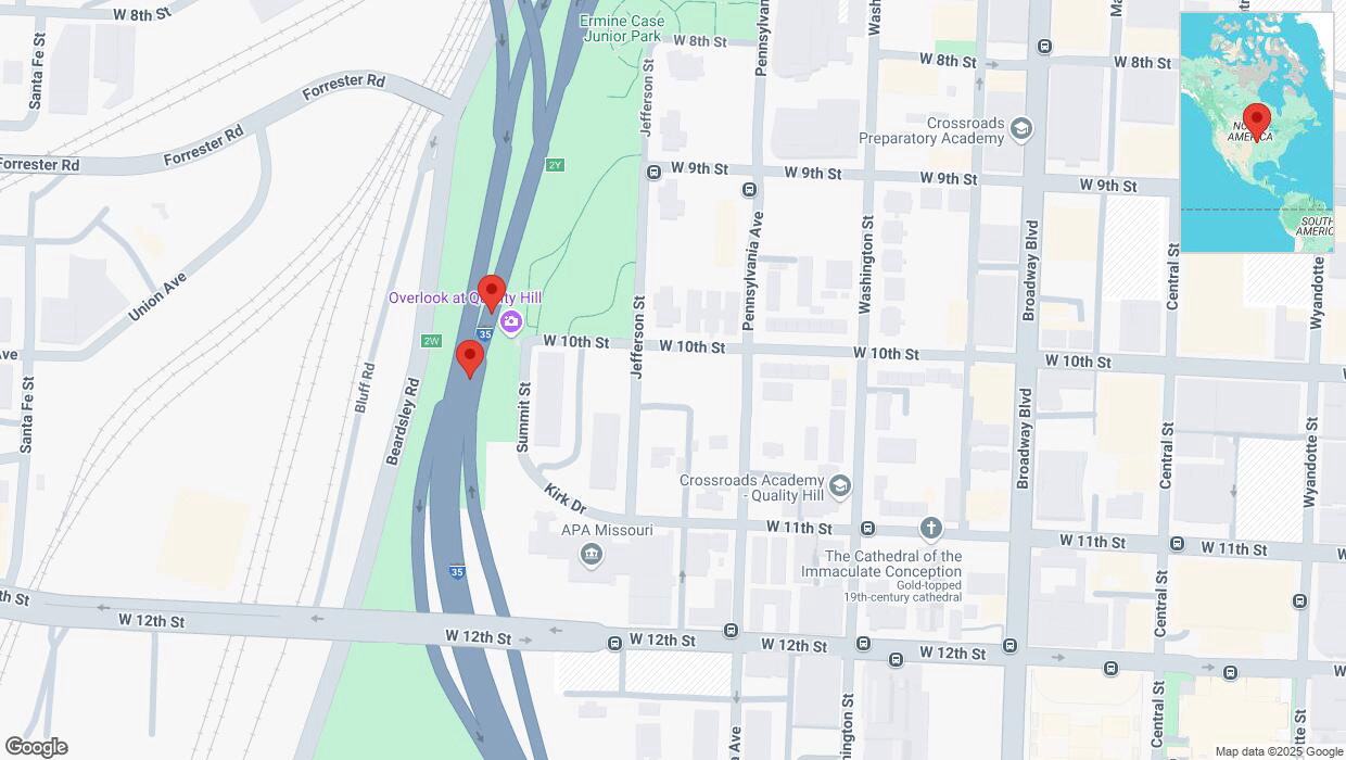A detailed map that shows the affected road due to 'Reports of a crash on northbound I-35' on January 4th at 6:06 p.m.