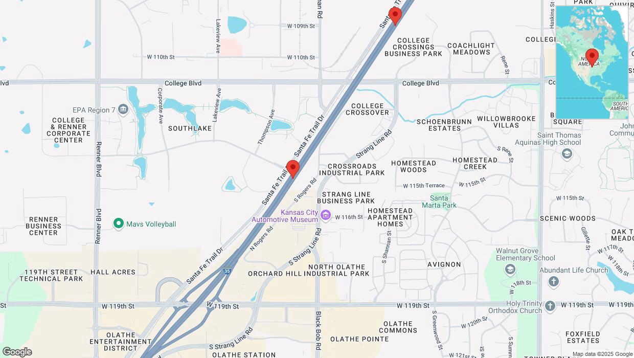 A detailed map that shows the affected road due to 'Crash report: I-35' on January 13th at 3:58 p.m.