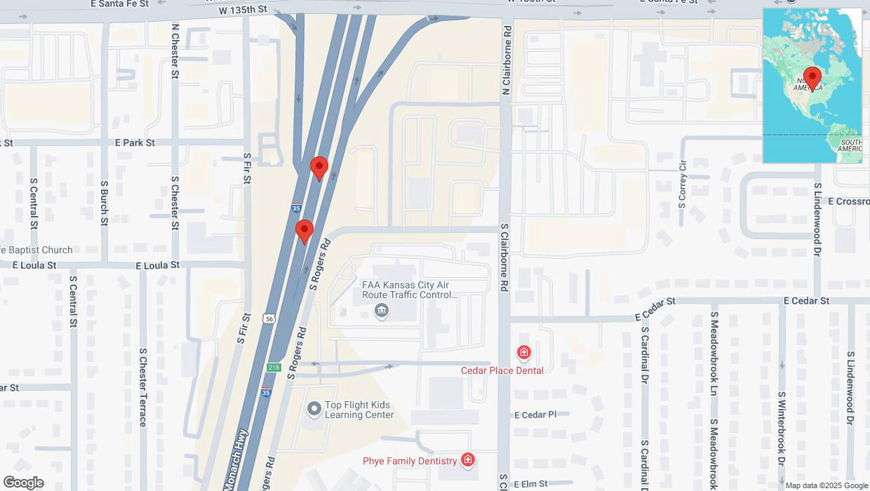 A detailed map that shows the affected road due to 'Crash update: I-35' on January 13th at 5:05 p.m.