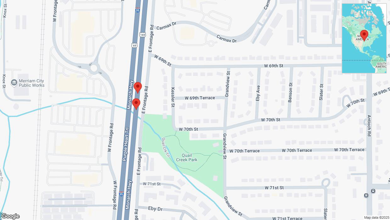 A detailed map that shows the affected road due to 'A crash has been reported on eastbound I-35' on January 16th at 6:37 p.m.