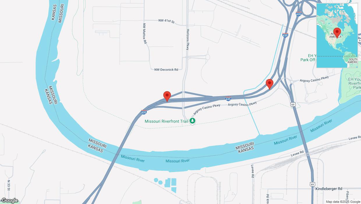 A detailed map that shows the affected road due to 'A crash has been reported on northbound I-635' on February 18th at 3:53 p.m.