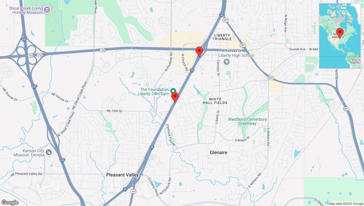 A detailed map that shows the affected road due to 'Crash update: I-35' on February 27th at 2:54 p.m.