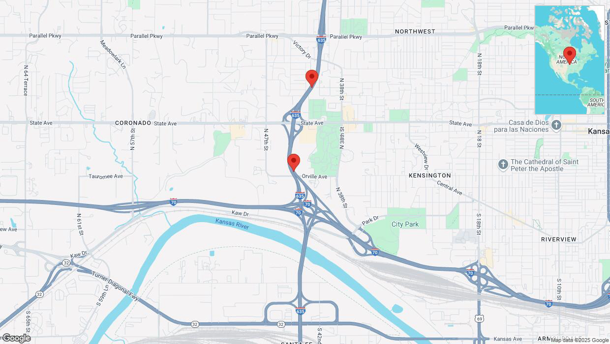 A detailed map that shows the affected road due to 'Reports of a crash on northbound I-635' on March 1st at 1:15 p.m.