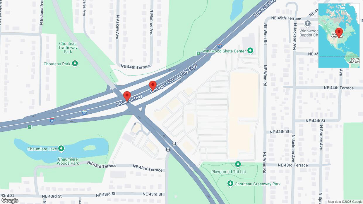A detailed map that shows the affected road due to 'Crash update: I-35' on March 4th at 12:54 p.m.