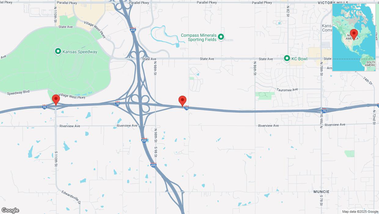 A detailed map that shows the affected road due to 'Heavy rain prompts traffic advisory on westbound I-70 in Edwardsville' on March 4th at 11:44 p.m.