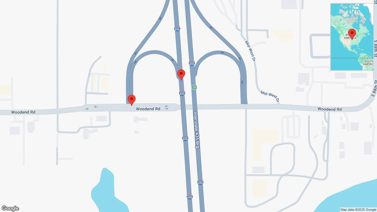 A detailed map that shows the affected road due to 'Crash report: Woodend Road' on March 9th at 2:07 p.m.