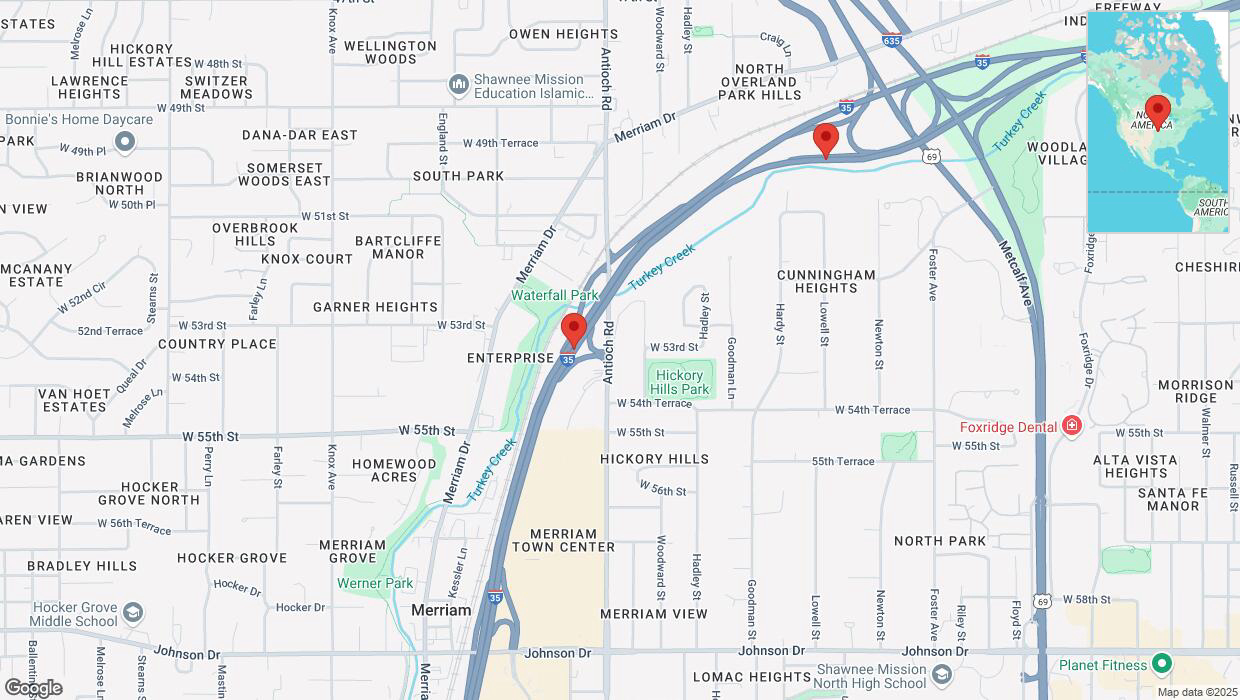 A detailed map that shows the affected road due to 'Crash update: I-35' on March 15th at 4:16 p.m.