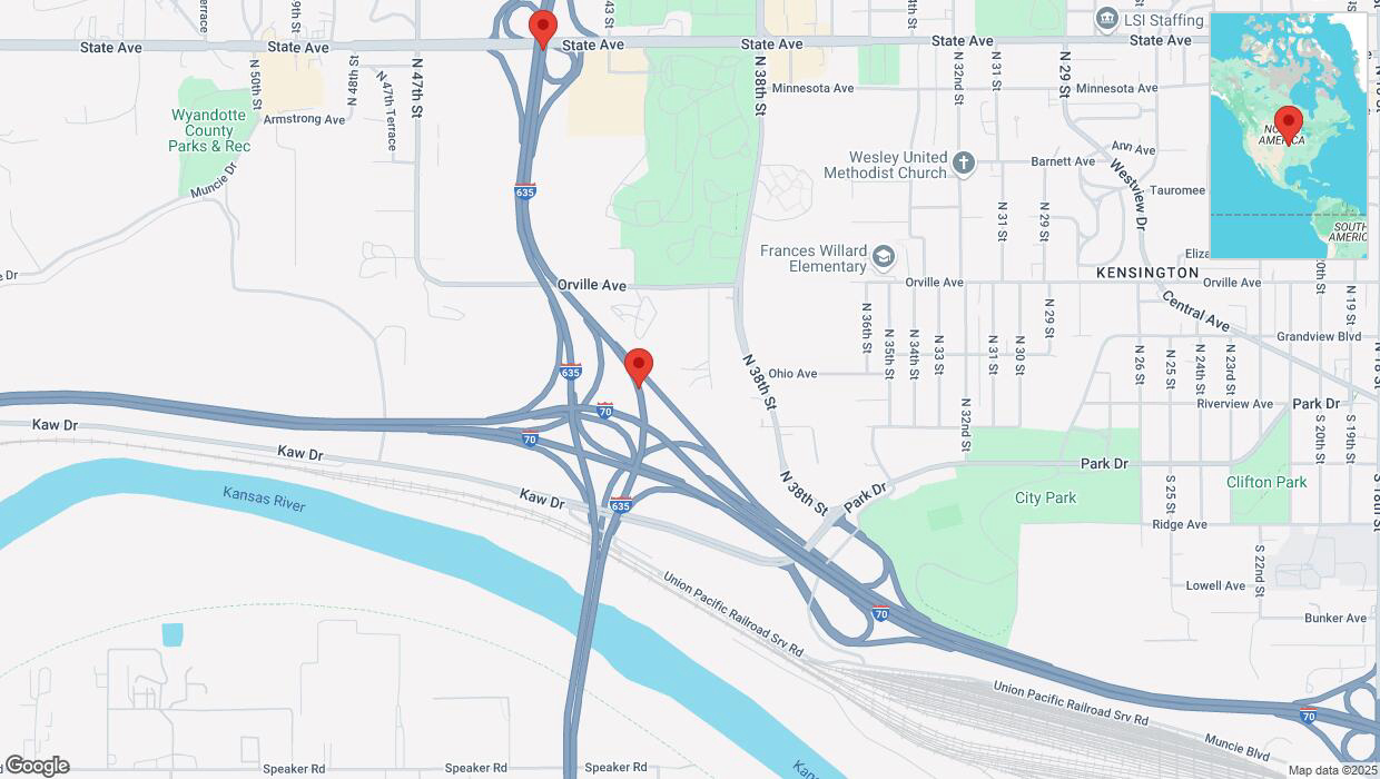 A detailed map that shows the affected road due to 'A crash has been reported on northbound I-635' on March 21st at 12:16 p.m.