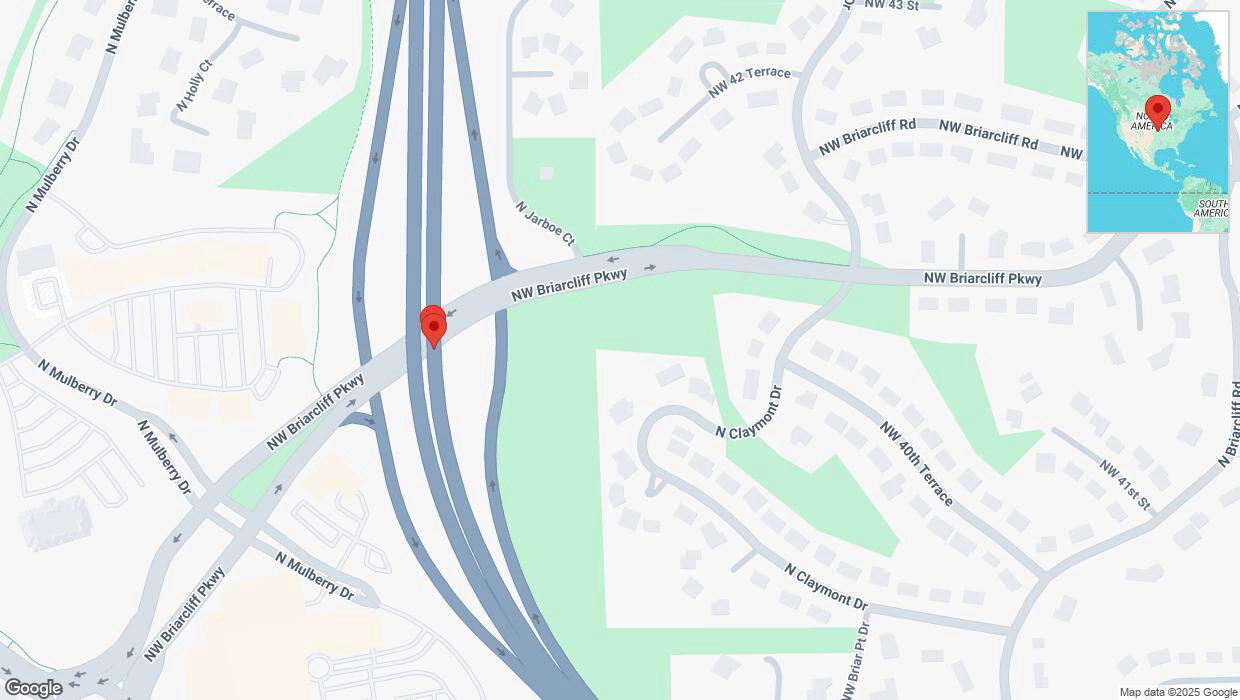 A detailed map that shows the affected road due to 'Crash update: US-169' on March 30th at 2:13 p.m.