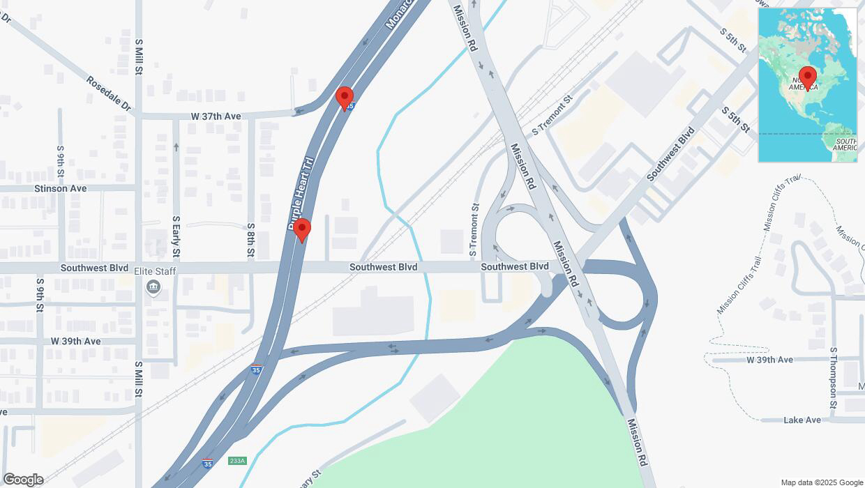 A detailed map that shows the affected road due to 'Reports of a crash on northbound I-35' on April 10th at 4:15 p.m.