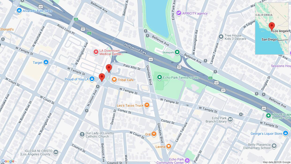 A detailed map that shows the affected road due to 'A crash has been reported on North Union Avenue' on June 24th at 11:19 p.m.