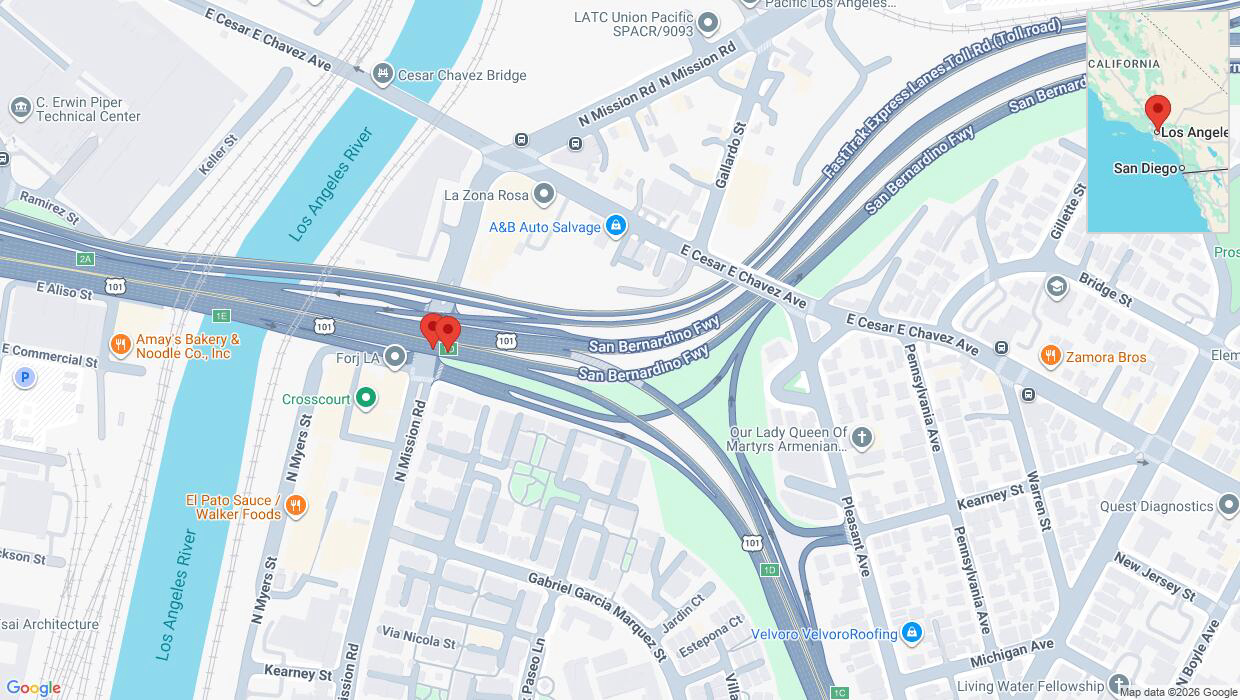 A detailed map that shows the affected road due to 'Crash update: Hwy. 101' on June 24th at 11:55 p.m.