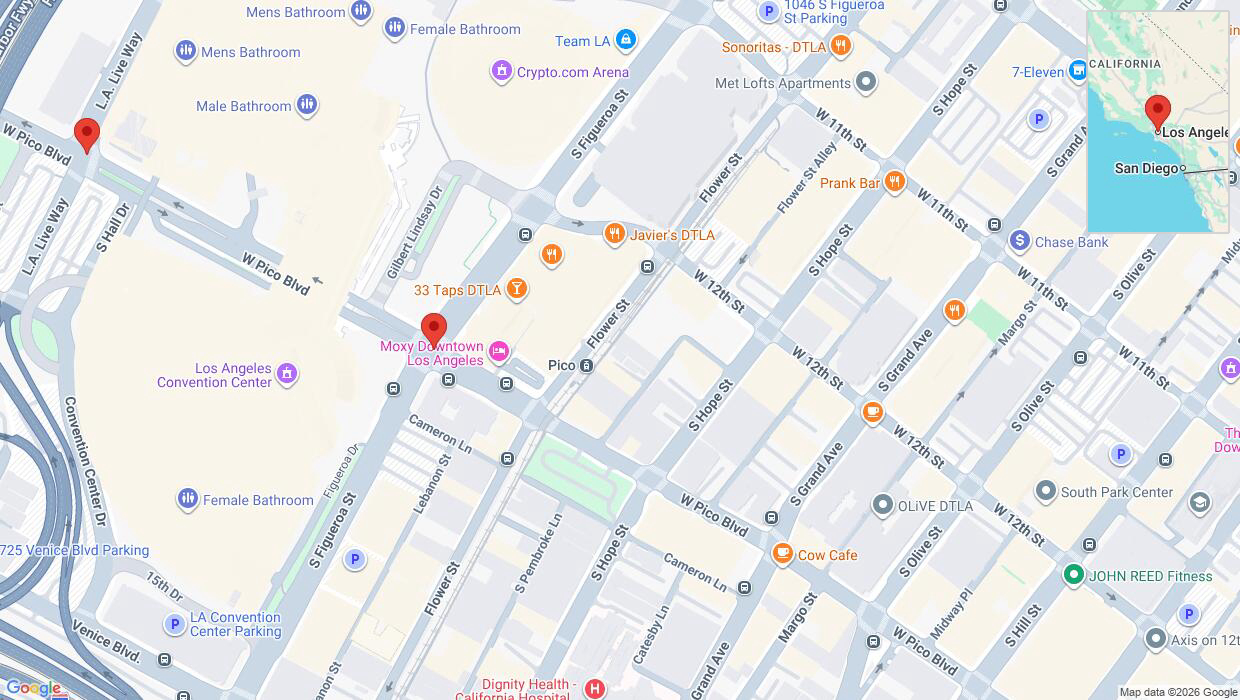 A detailed map that shows the affected road due to 'West Pico Boulevard temporarily closed in Los Angeles' on August 10th at 4:27 p.m.