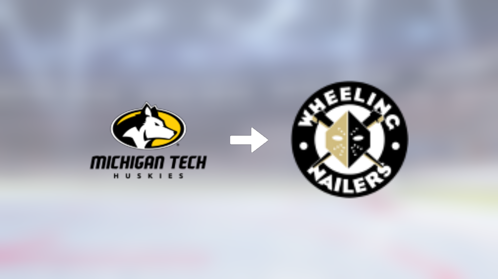 Wheeling Nailers recruit forward Matthew Quercia from Michigan Tech