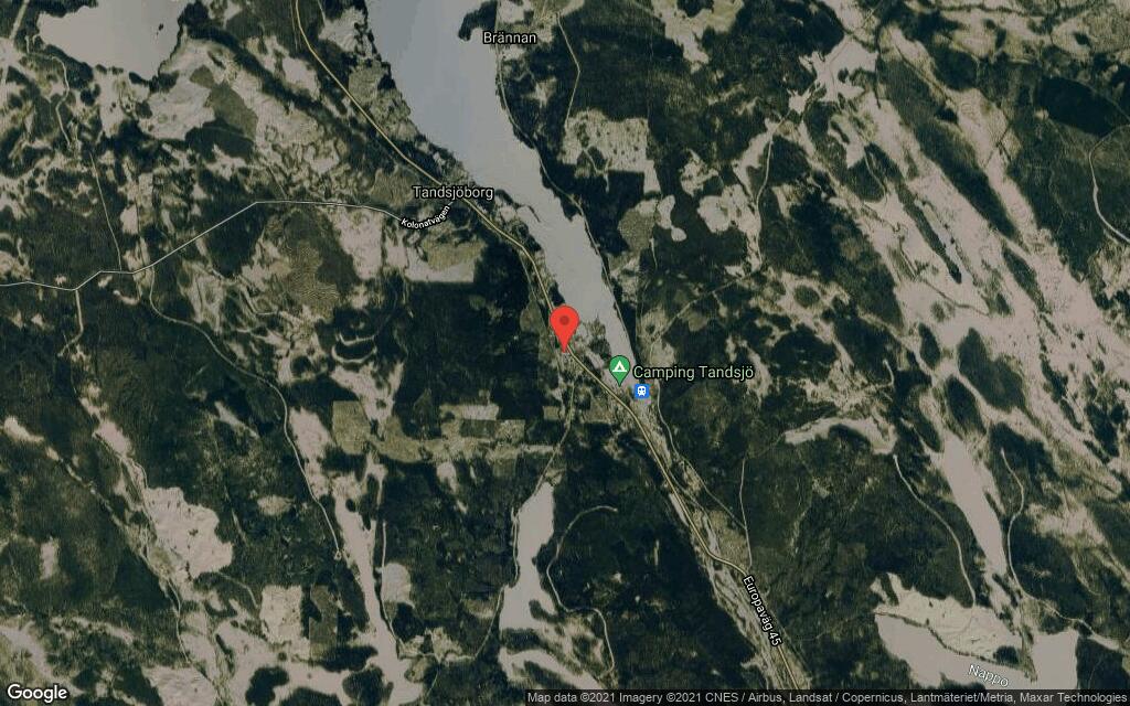 Området kring Tandsjöborg Inlandsvägen 381