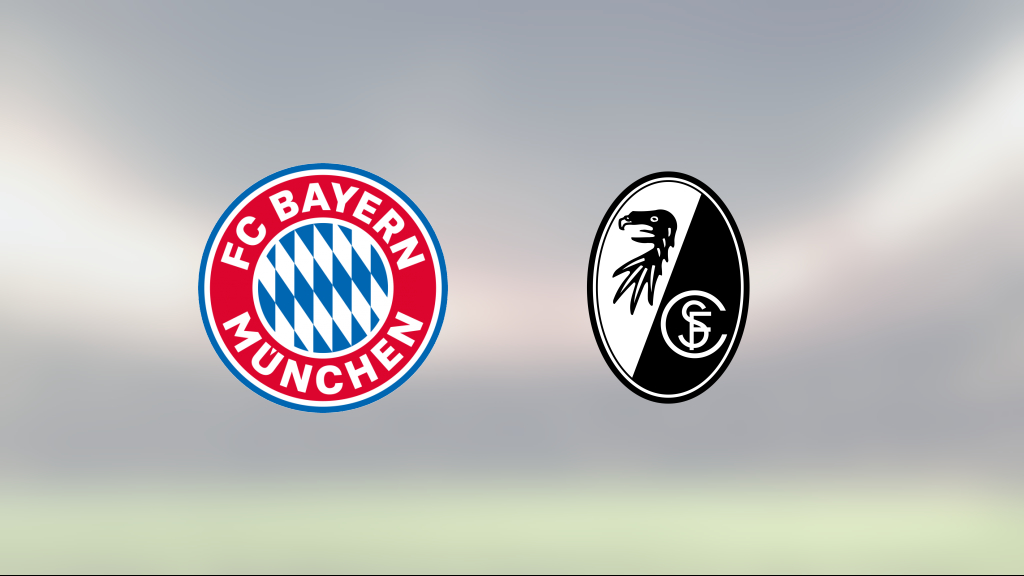 Seger för Bayern München i toppmötet med Freiburg