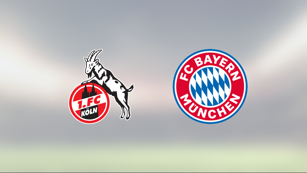 Robert Lewandowski det stora utropstecknet när Bayern München slog FC Köln