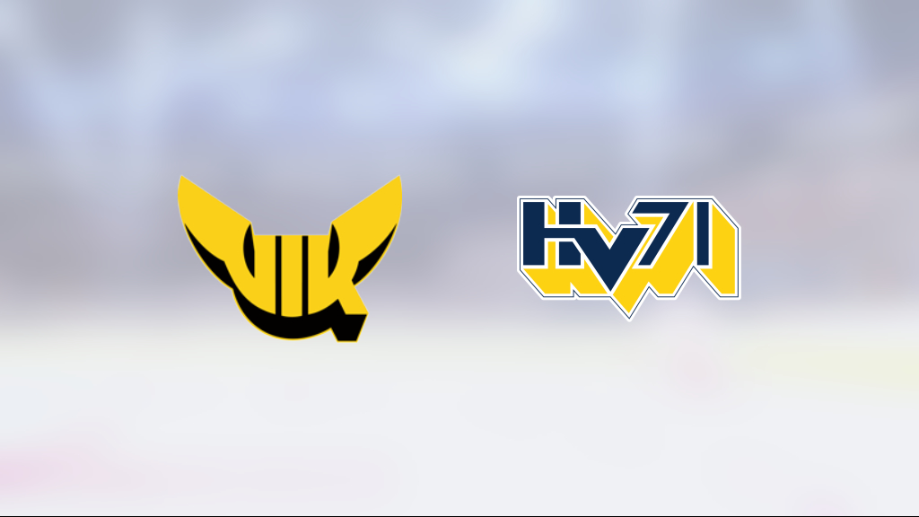 VIK Hockey J20 vann efter avgörande i tredje perioden mot gästande HV 71