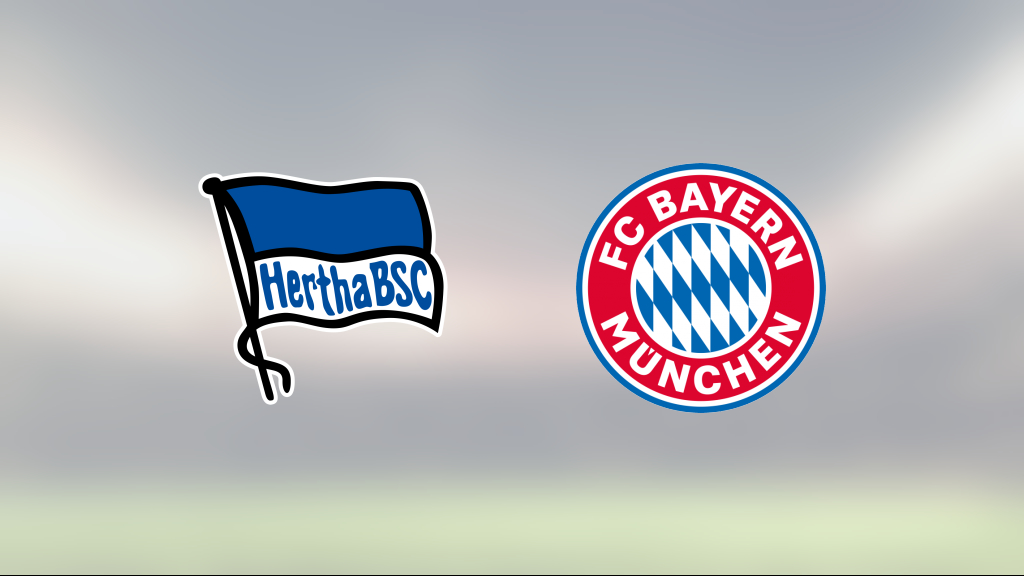 Bayern München klart bättre än Hertha Berlin på Olympiastadion