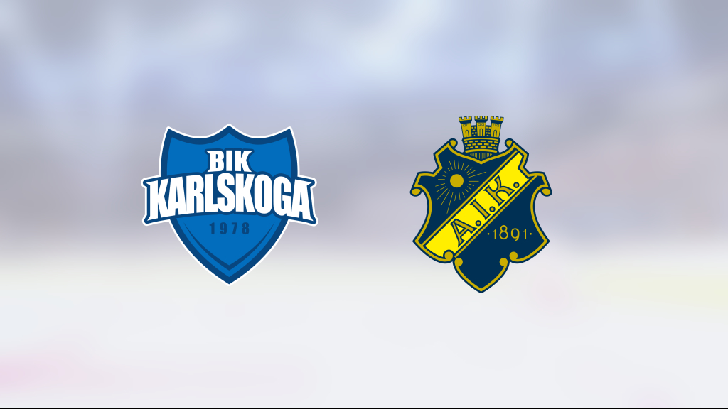 Gustaf Franz��n matchhjälte när BIK Karlskoga vann mot AIK