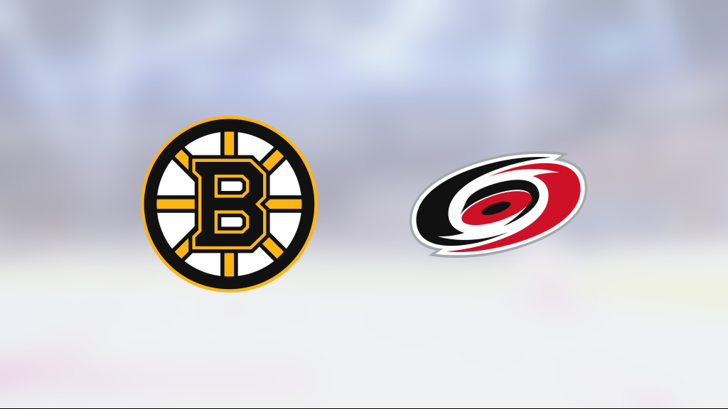 Bruins tie series with win over Hurricanes