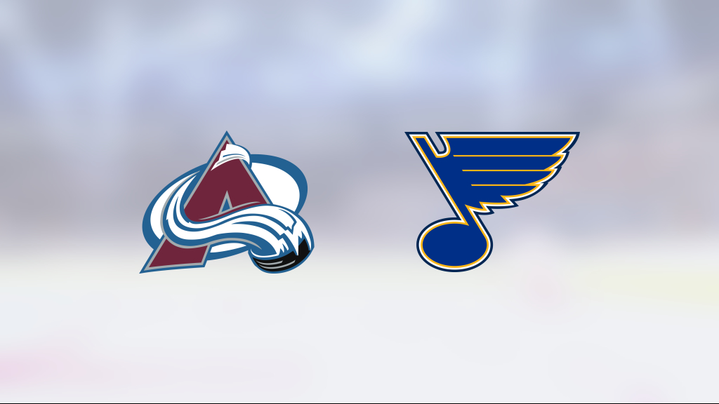 Blues tie series with win over Avalanche