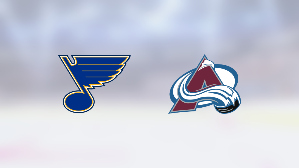 Avalanche claim another win in series against Blues