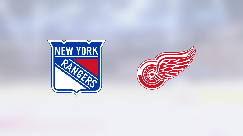 Red Wings beat the Rangers in overtime