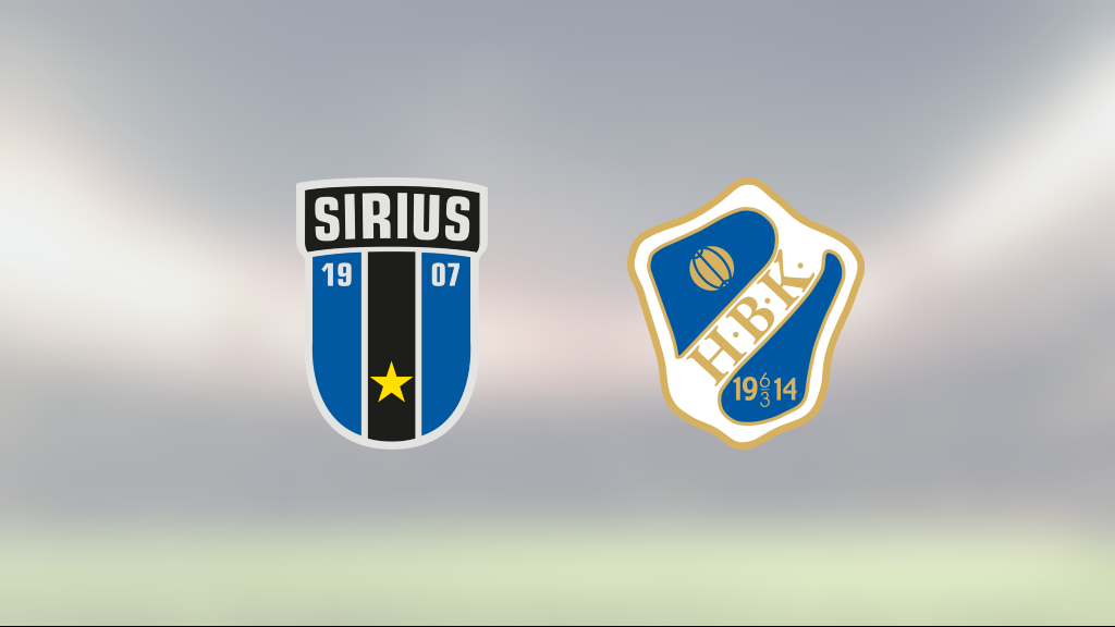 Sirius Fotboll: Sirius segrade mot Halmstad på hemmaplan