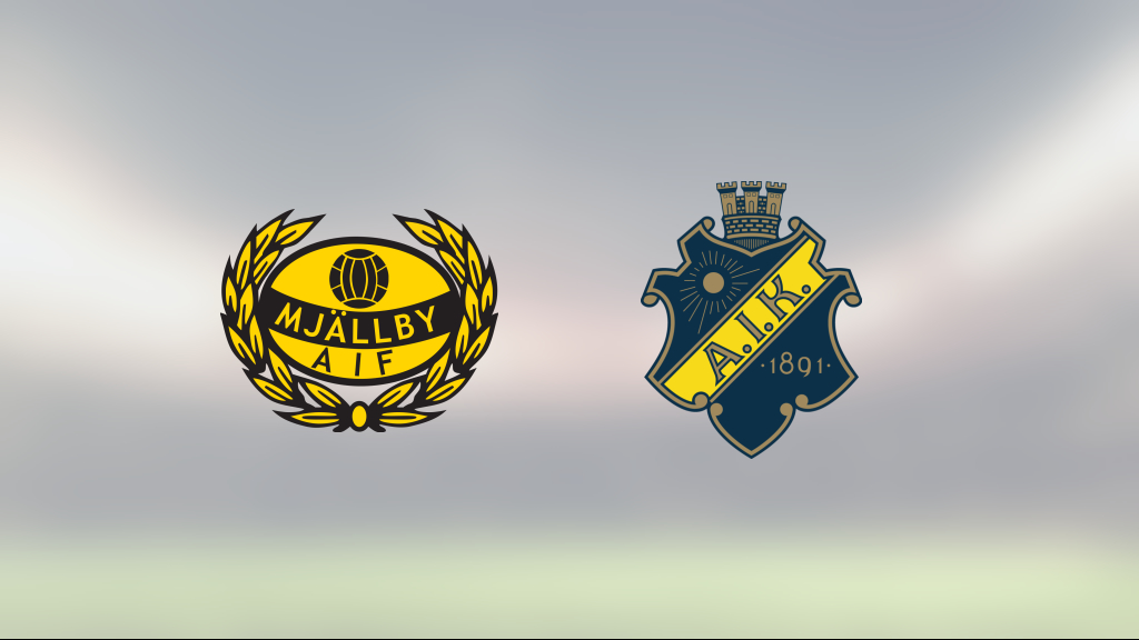 AIK Fotboll: Kryss för Mjällby hemma mot AIK