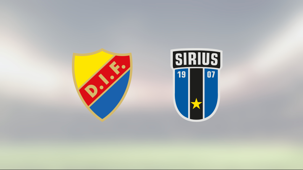 Sirius Fotboll: Djurgården vann hemma mot Sirius