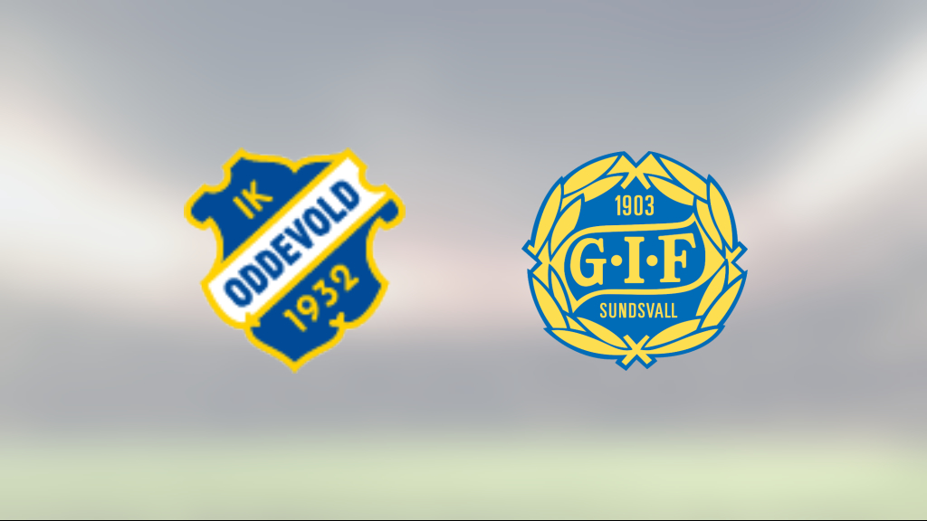 Tre poäng för Oddevold hemma mot GIF Sundsvall